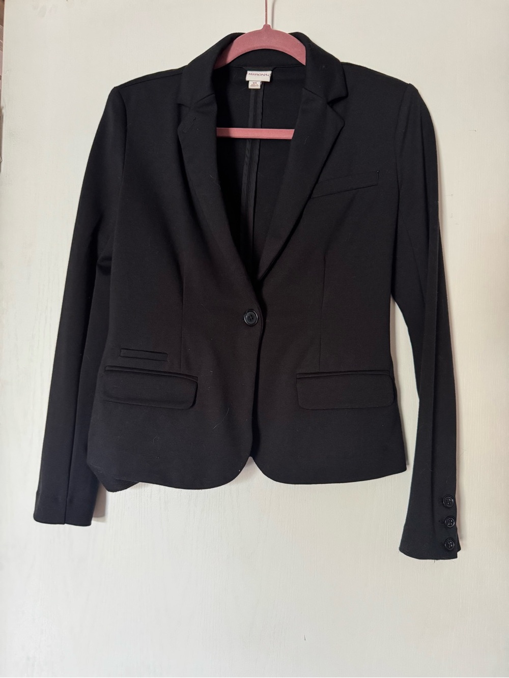 Merona Black Women's One-Button Tailored Blazer